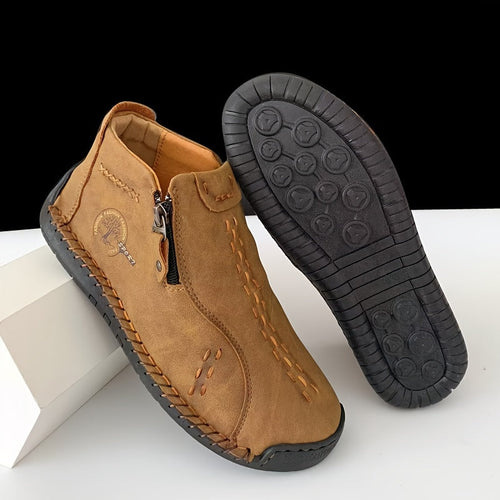 Muriel- Bottines en cuir confortables et antidérapantes pour femmes