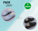 LOUFI- Chaussures légères et Antidérapantes en Cuir