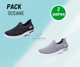 Océane- Chaussures de marche respirantes et Décontractées pour Femmes