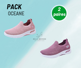 Océane- Chaussures de marche respirantes et Décontractées pour Femmes
