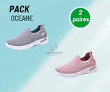 Océane- Chaussures de marche respirantes et Décontractées pour Femmes