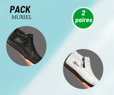 Muriel- Bottines en cuir confortables et antidérapantes pour femmes