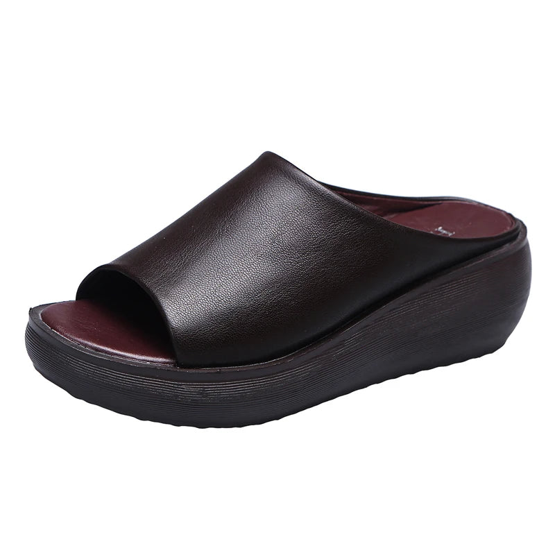 Leonie- Sandales à semelle en cuir pour femmes