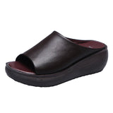 Leonie- Sandales à semelle en cuir pour femmes