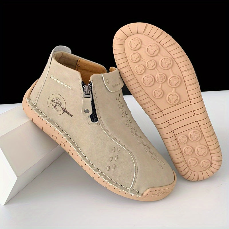 Muriel- Bottines en cuir confortables et antidérapantes pour femmes