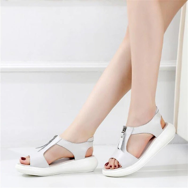 LINNA-Sandales en cuir confortables & élégantes