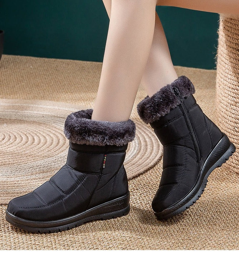 Carole- Bottines chaudes antidérapantes pour femmes