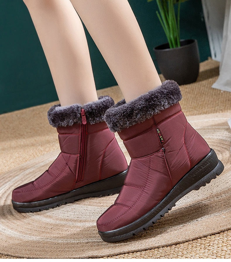 Carole- Bottines chaudes antidérapantes pour femmes